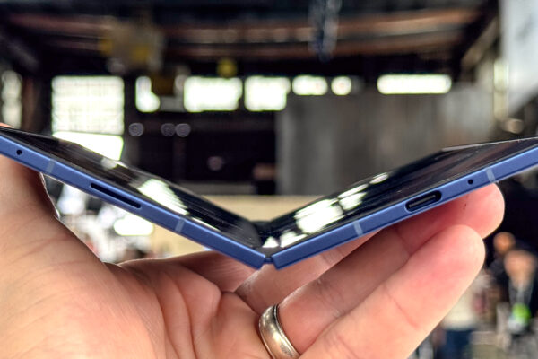 Galaxy Z Fold 7 shown during Samsung hands on event