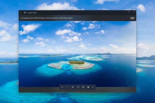 Dynamic Theme preview Indonesia islands in UHD screenshot