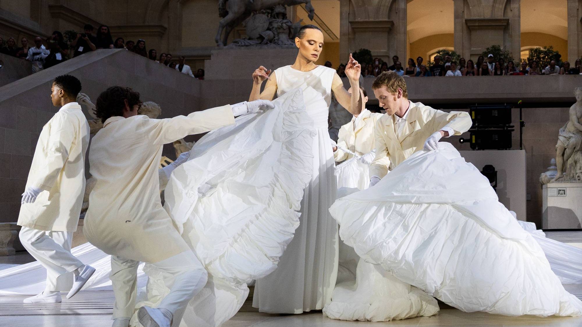 Jordan Roth Combines Fashion, Theater and Choreography For Performance at the Louvre