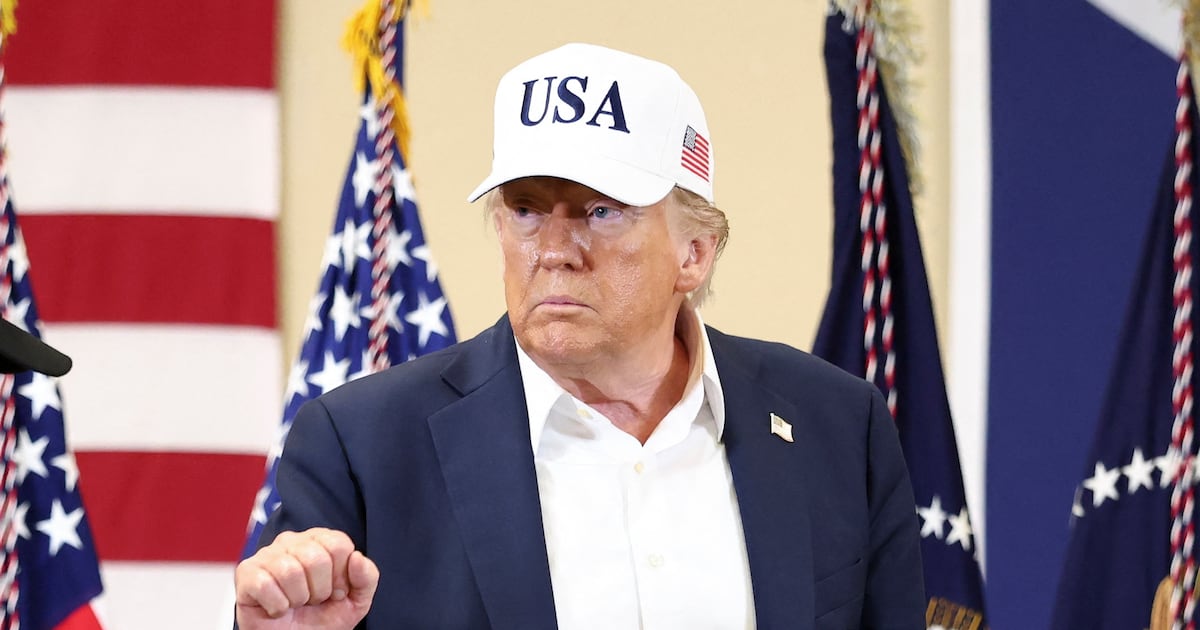 Trump Insults ‘Evil’ Reporter Who Dares to Ask About Floods