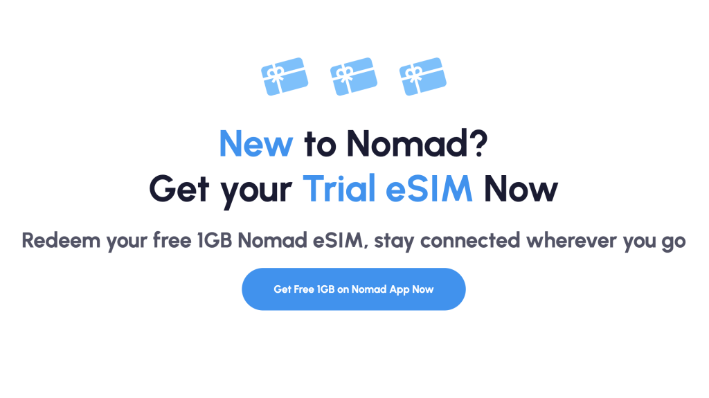 Free eSIM from Nomad