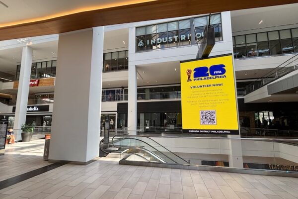 Philadelphia Soccer 2026 and city officials announced Monday that an exhibition space inside Fashion District Philadelphia will serve as the volunteer hub for the 2026 World Cup.