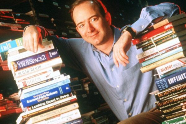 Jeff Bezos launched his Amazon empire in a rented garage and held team meetings at a local Barnes & Noble. Now his ‘everything store’ is worth $2.4 trillion
