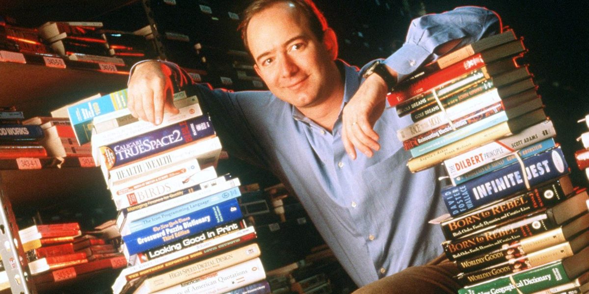Jeff Bezos launched his Amazon empire in a rented garage and held team meetings at a local Barnes & Noble. Now his ‘everything store’ is worth $2.4 trillion