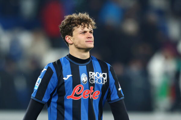 BERGAMO, ITALY - JANUARY 14: Giorgio Scalvini of Atalanta BC looks on after the Serie A match between Atalanta and Juventus at Gewiss Stadium on January 14, 2025 in Bergamo, Italy. (Photo by Francesco Scaccianoce/Getty Images)