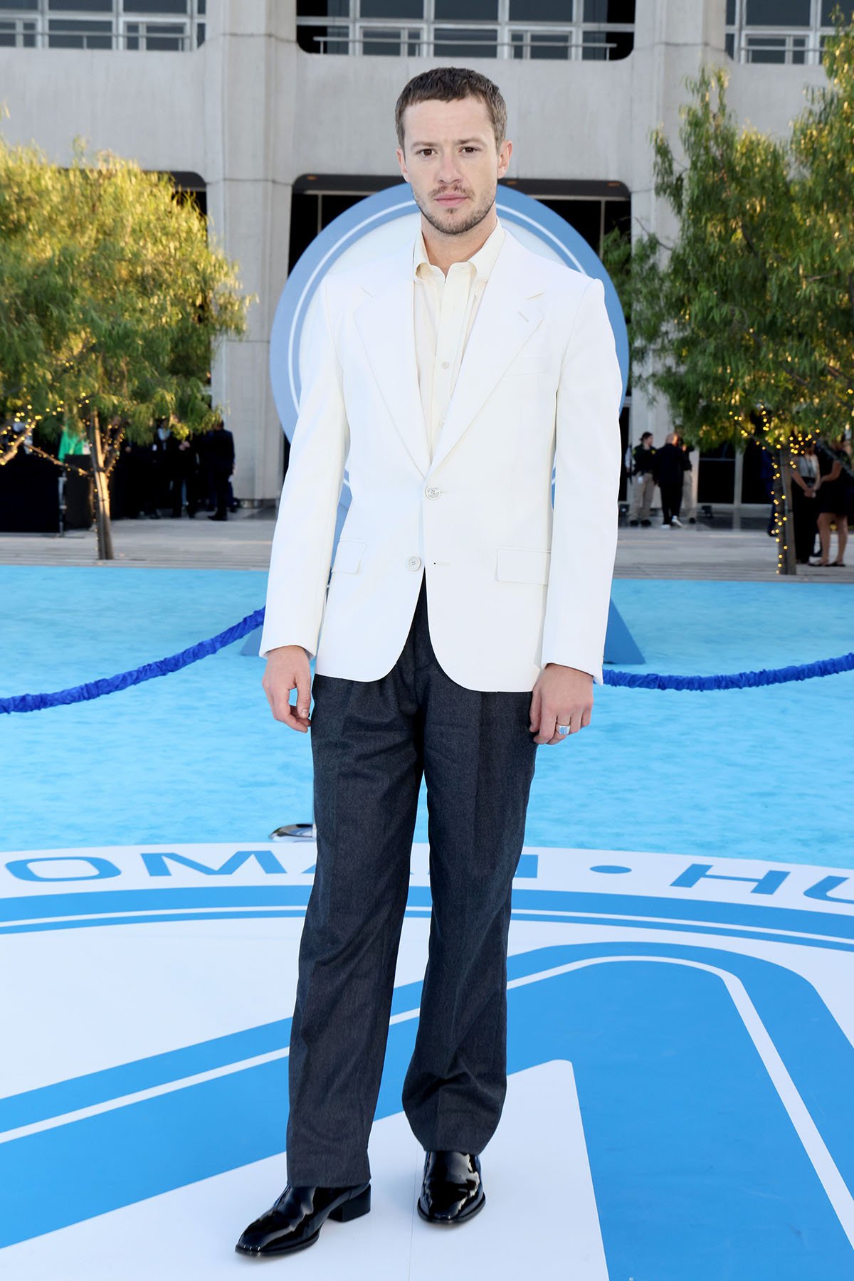 Joseph Quinn attends The Fantastic Four: First Steps World Premiere  Givenchy suit
