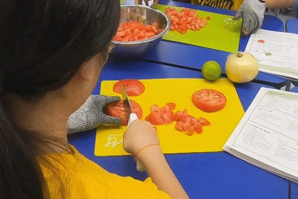 KYW via CNN NewsourceAt Vetri Cooking Lab at Mastery Charter in South Philly