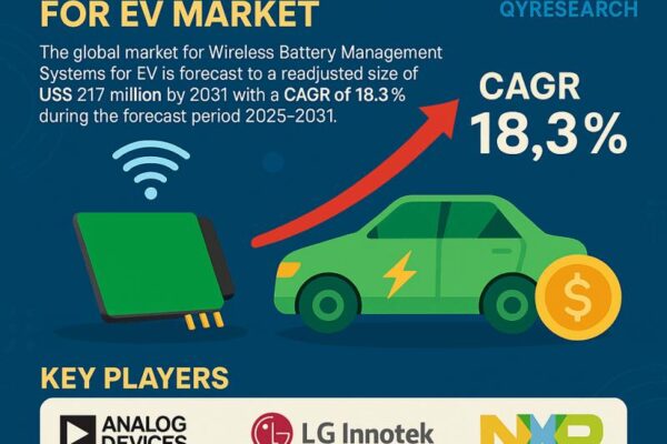 Wireless Battery Management Systems for EV Market to Reach USD