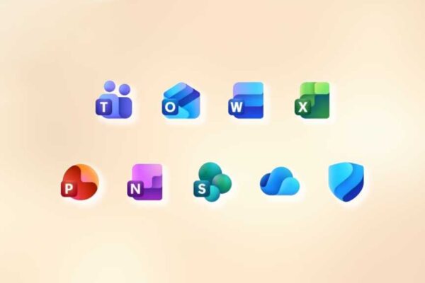 Microsoft 365 Office app icons brighter
