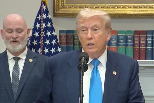 Donald Trump Struggles to Find Congressman Derrick Van Orden Who’s Standing Behind Him