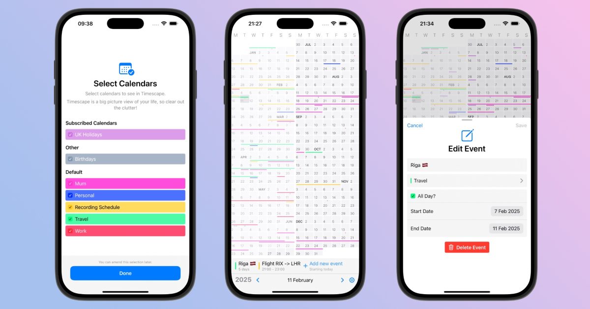 Indie App Spotlight: 'Timescape' is a big-picture calendar for year-round planning