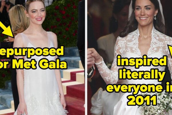 13 Iconic Celebrity Wedding Dresses Of Past 25 Years