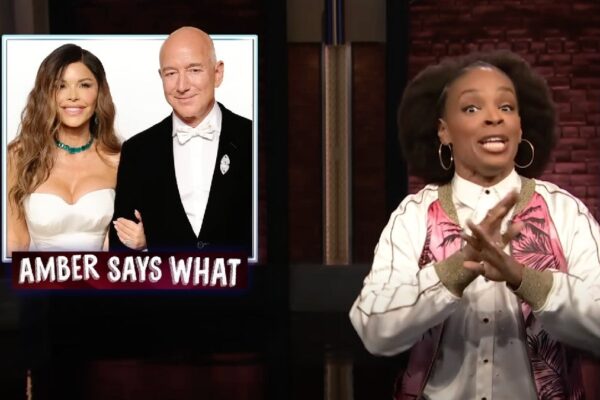 'Late Night's Amber Ruffin Makes Fun aof Bezos Wedding Protests