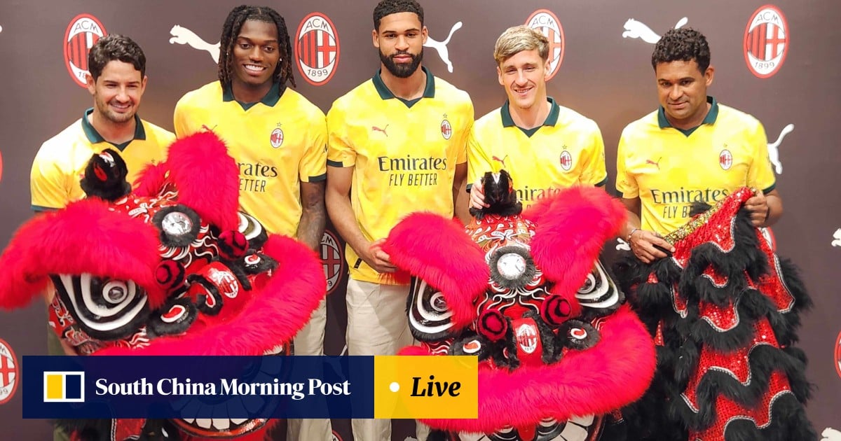 Hong Kong Football Festival: AC Milan’s new shirt has dash of Brazil about it