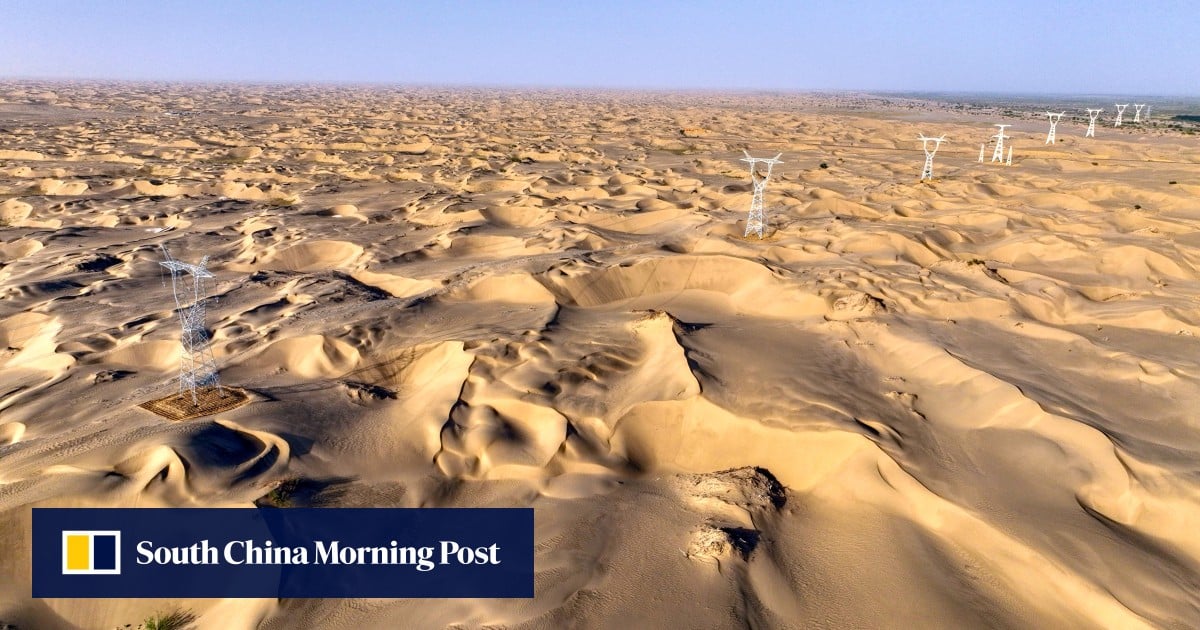 China tames ‘sea of death’ with high-voltage renewable energy power loop