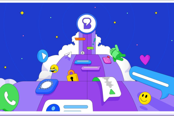 Beeper's graphic image featuring multiple texting app icons