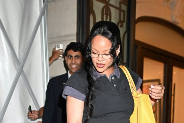 Pregnant Rihanna Has Stylish Mommy-and-Me Moment With Son Riot in Paris