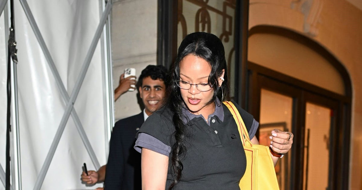Pregnant Rihanna Has Stylish Mommy-and-Me Moment With Son Riot in Paris