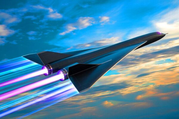 Illustration of China's revolutionary hypersonic engine capable of reaching 12,250 mph, transforming global travel and defense strategy.