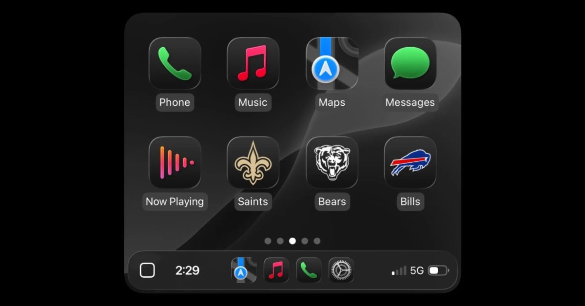 NFL apps coming to CarPlay, starting with these teams