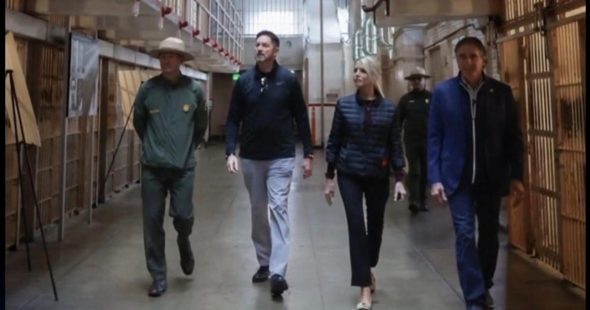 Attorney General Pam Bondi tours Alcatraz as Trump administration considers reopening prison
