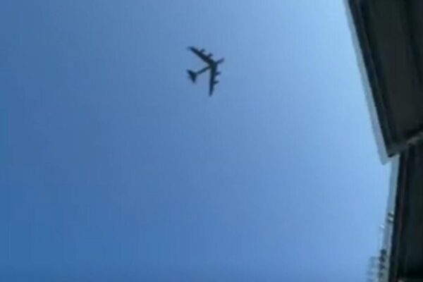 Pilot makes "aggressive maneuver" to avoid B-52 bomber