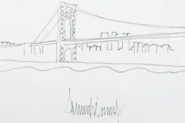 Which presidents drew these doodles?