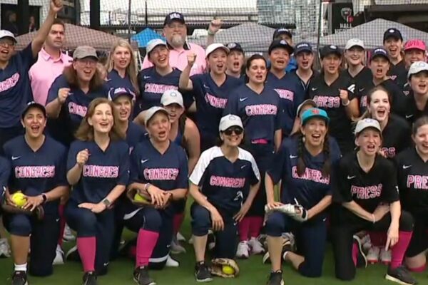 Women in Congress set aside partisanship, come together for annual softball game