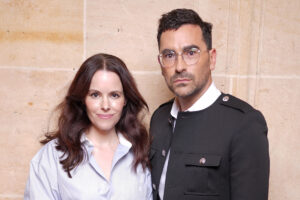 Dan Levy Reunites with ‘Schitt’s Creek’ Co-Star Emily Hampshire at Celine Fashion Show! | Alanis Morissette, Christopher Abbott, Dan Levy, Emily Hampshire, Hannah Einbinder, Jerrod Carmichael, Kristen Wiig, Naomi Watts, Ramy Youssef, Schitt's Creek, v | Just Jared: Celebrity News and Gossip