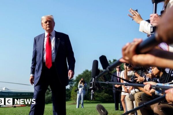 Donald Trump lands in Scotland for leader talks and golf course visits - latest