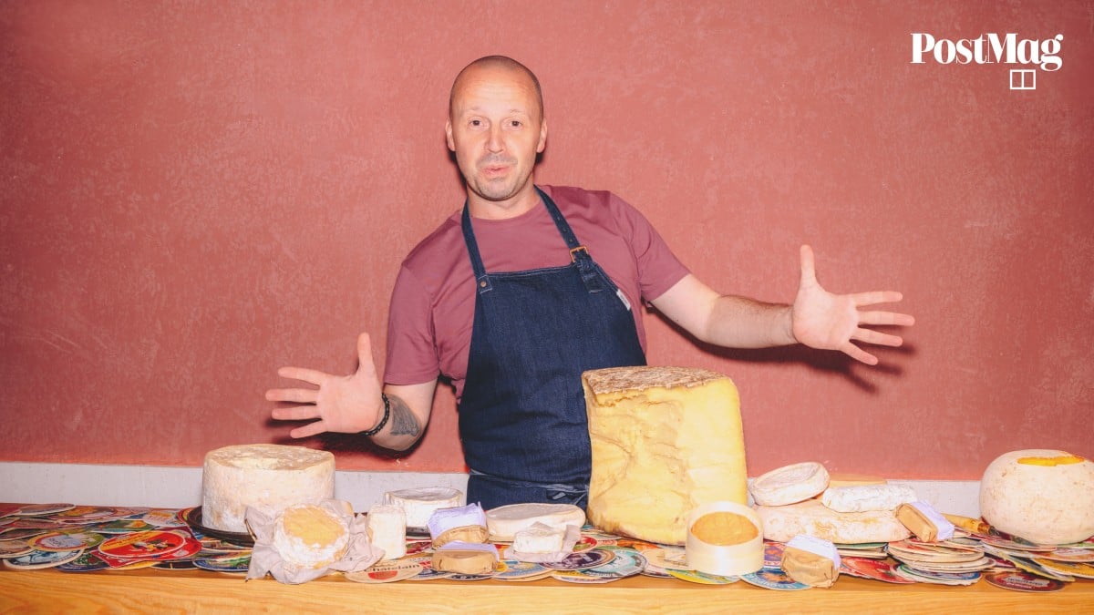 Behind the counter at Hong Kong’s first cheese omakase