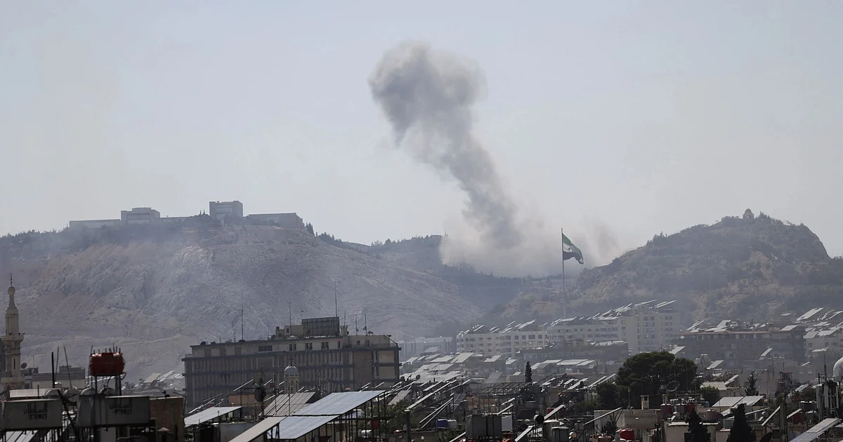 Israeli Airstrike Hits Near Syrian Presidential Palace in Damascus
