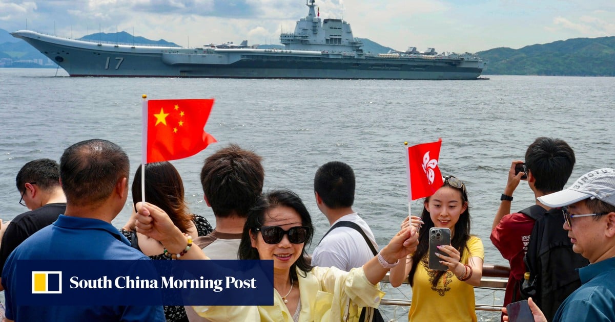 Hong Kong water taxis, harbour cruise firm cash in on aircraft carrier’s visit