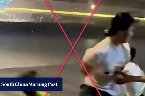 Fact-Check | Video of people struggling in Typhoon Wipha winds filmed in Zhuhai, not Hong Kong
