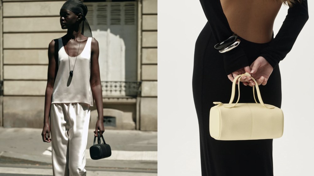 freja's new jane bag in black and butter yellow colorways