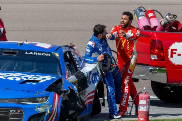 Bubba Wallace suspended from next NASCAR race after shoving incident