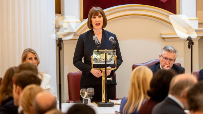 Chancellor Rachel Reeves delivers her Mansion House speech last year