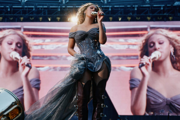 Beyonc&eacute; wears a pair of custom Partlow boots onstage at the Cowboy Carter Tour