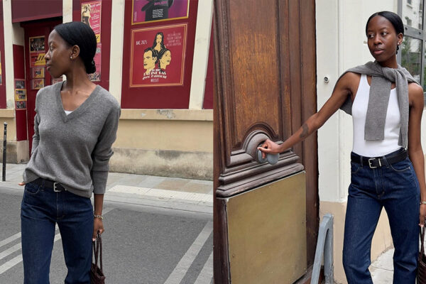Shop The Denim Trend Parisian Women Are Wearing With Kitten Heels