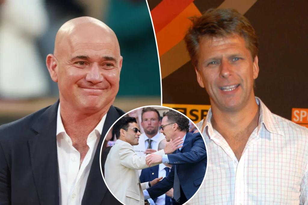 Andre Agassi snaps at commentator over celebrity Wimbledon questions