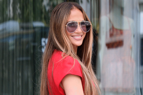 Jennifer Lopez was spotted in Warsaw wearing a little red dress and matching accessories