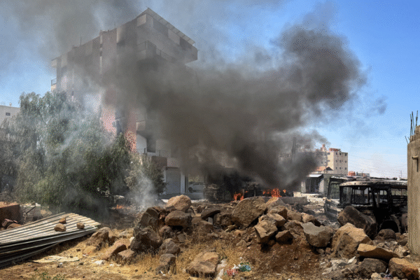 Crawford described Sweida as a 'city on fire'