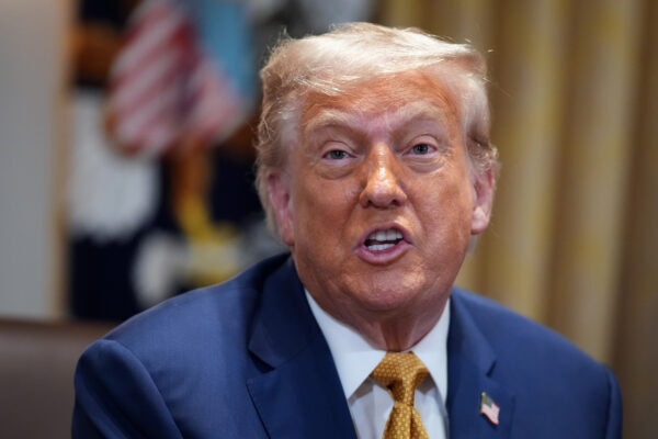 Trump Speaks to Press at White House