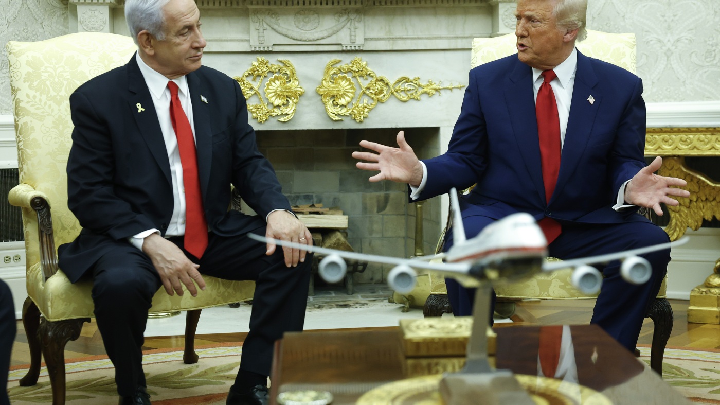 Israeli Prime Minister to meet President Trump in White House today : NPR