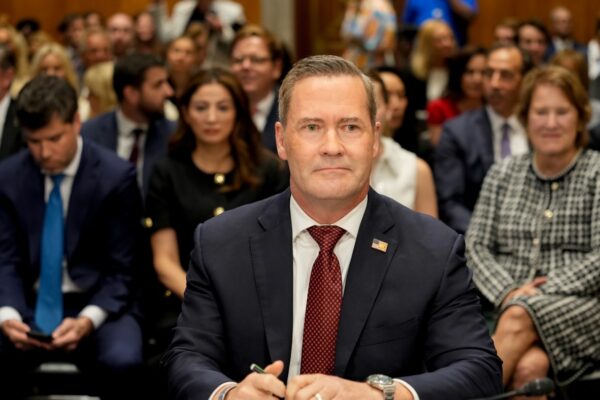 UN Nominee Mike Waltz faces tough questions on Signal scandal at hearing : NPR