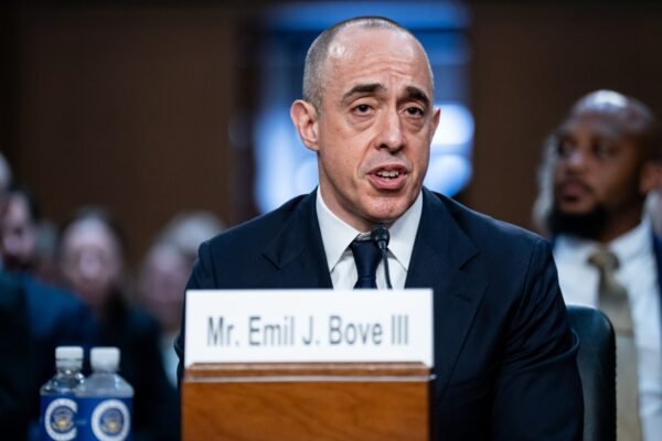 Senate panel approves federal judge nomination for Emil Bove, who defended Trump : NPR