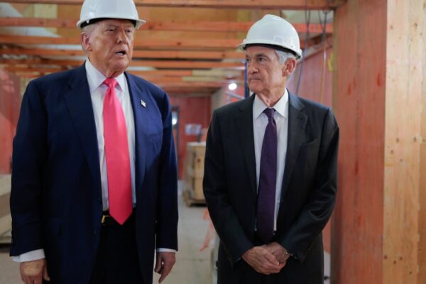 Trump visits the Federal Reserve, tussles with Jerome Powell : NPR