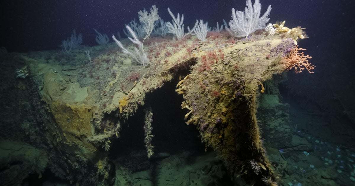 Severed bow of famed U.S. ship torpedoed in WWII found on Pacific seafloor