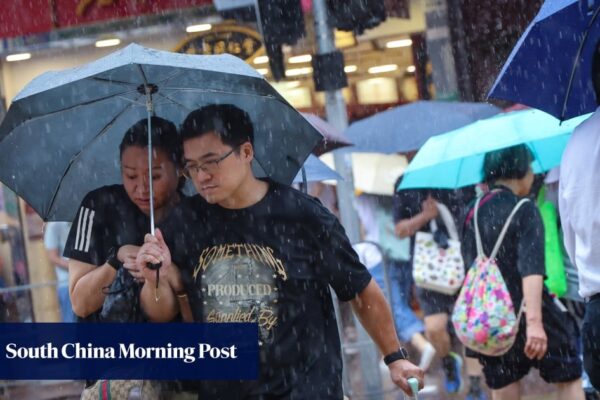 Amber rainstorm signal issued again as Hongkongers brace for heavy showers