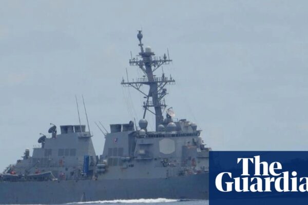 US warships patrol South China Sea after two Chinese ships collide | World news